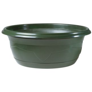 MILLESIA CPE VIDE ⌀27 cm vert sapin Et soucoupe ( 7945 )